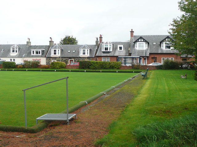 Bowling Green and houses on Garden Street, Dalrymple