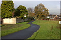 Route 55 path near Plodder Lane, looking north