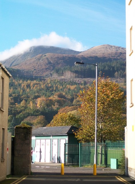 View from the Bryansford Road entrance to Donard Park