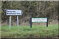 TL1319 : Roadsigns on Chiltern Green Road by Geographer