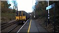 TQ3194 : Train at Winchmore Hill station by Paul Bryan
