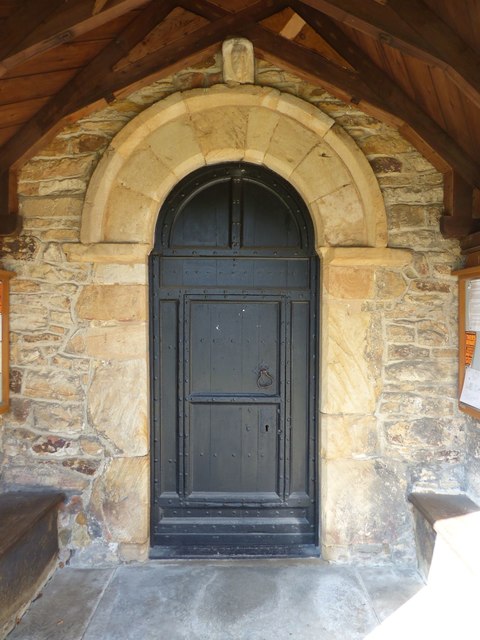 Norman doorway, St Lawrence church