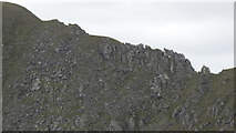 F8902 : The pinnacle ridge leading NE down from Corranabinnia SW Top by Colin Park