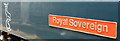 Royal Sovereign locomotive nameplate