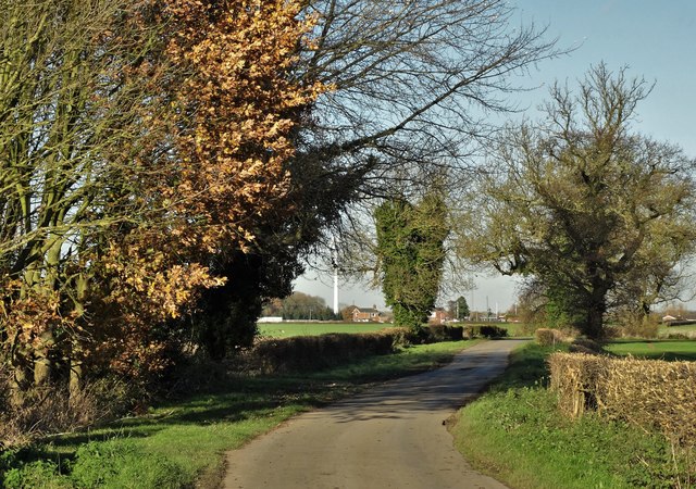 On Fox Lane looking north to Laxton