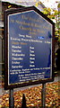 Church information board facing Adeline Street, Newport