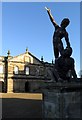 NZ3276 : 'David & Goliath', Seaton Delaval Hall by Andrew Curtis
