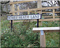 Bower Heath Lane sign