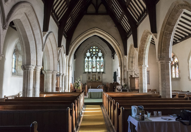 Interior, St Helen's church, Kirmington