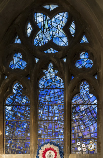 Memorial Stained glass window, St Helen's church, Kirmington