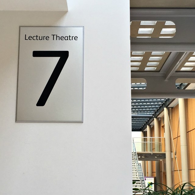 Sign for Lecture theatre 7