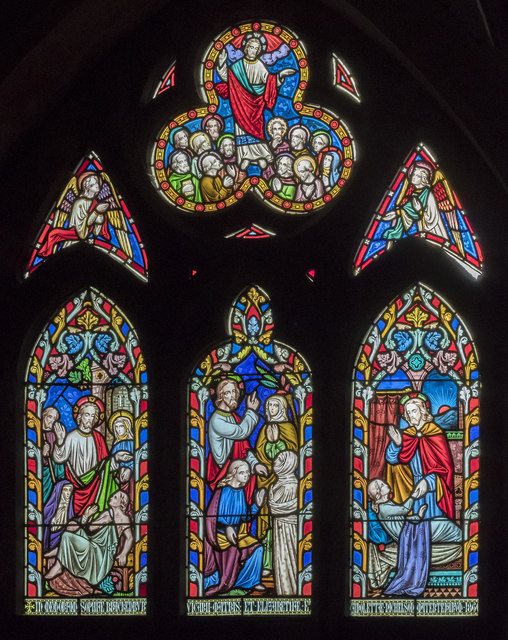 Stained glass window, St Helen's church, Kirmington