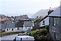 Distant view of the Valley of the Rocks Hotel, Lynton