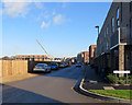 Trumpington Meadows: the corner of Renard Way and Falcon Road