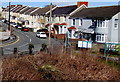 Houses on the east side of Station Road, Bynea