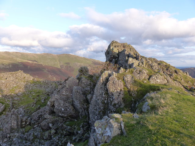 Helm Crag summit: The Lion and Lamb © Anthony Foster :: Geograph ...