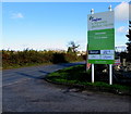 Information board at the entrance to Raglan Garden Centre