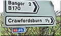 J4779 : National Cycle Network sign, Ballyleidy, Bangor (November 2017) by Albert Bridge
