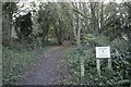 Entering Allington Hill Nature Reserve