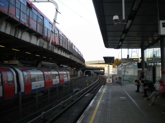 Railways towards Stratford, Canning Town station