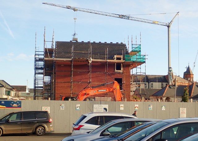 Apartments under construction on Site B of the former SERC campus