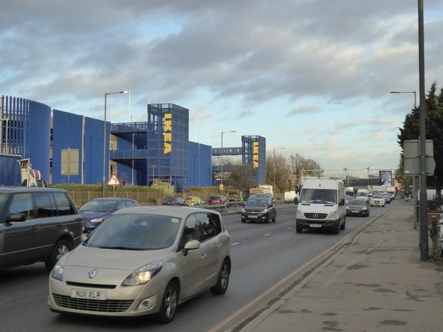 The North Circular Road passing IKEA
