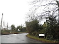 White Stubbs Lane at the junction of Epping Green