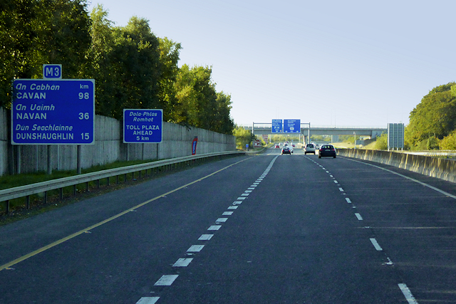 Northbound M3 Motorway near Clonee