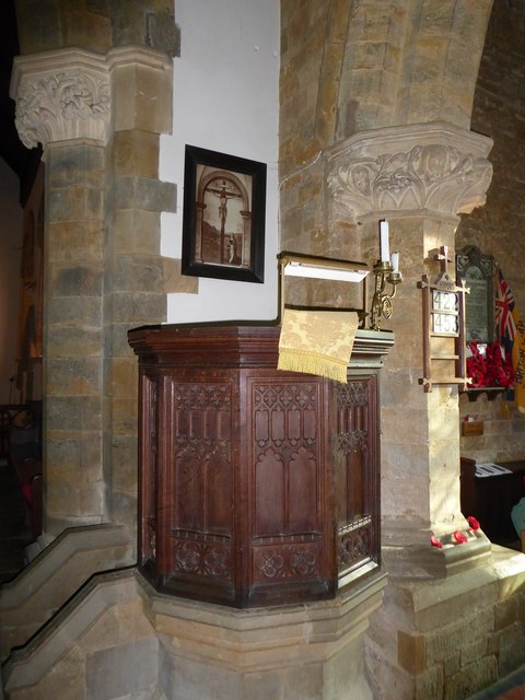 Holy Trinity, Shenington: pulpit