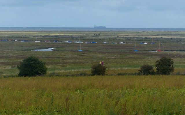 View across the Morston Salt Marshes and Agar Creek