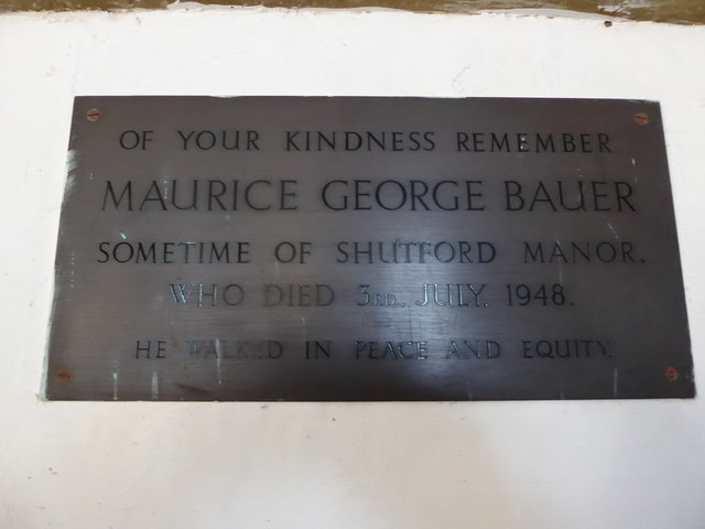 St Martin, Shutford: memorial (a)