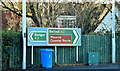 Direction signs, Ballyrobert near Bangor (December 2017)