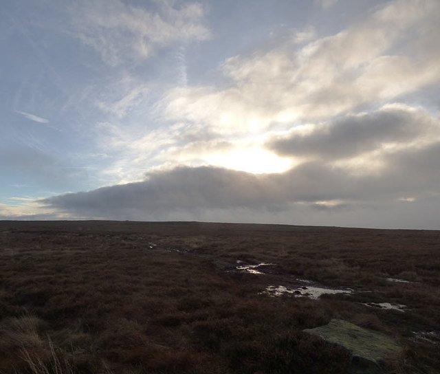 Approaching weather front over Bingley Moor