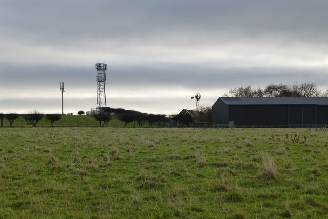 Communications mast at Fenhamhill