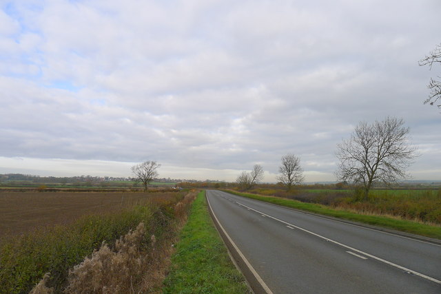 The A606 heading north towards Melton Mowbray