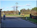 Barrier at Fen Farm caravan site reception