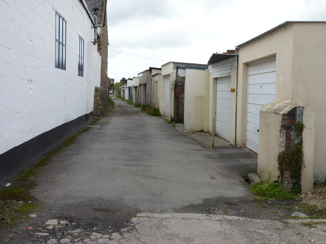 Garages at the back of Rolle Street from Mill Road