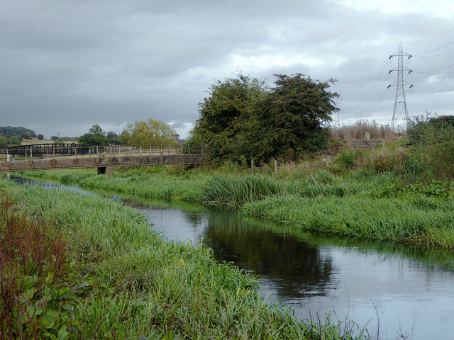 The River Penk and Deepmoor Drain near Stafford