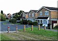 Houses and bollards, Lashbrooks Road, Rocks Park