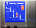 TQ2881 : Lifts diagram, Bond Street station step-free access by David Hawgood