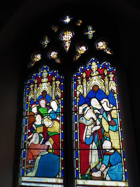 St John the Baptist, Bodicote: stained glass window (e)