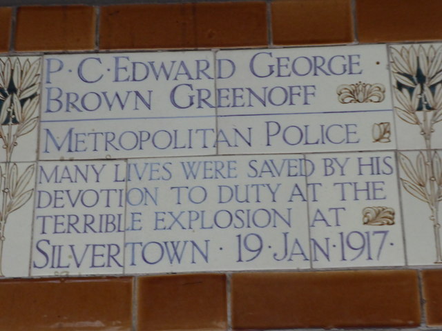 Memorial to P.C. Edward Greenoff in Postman's Park