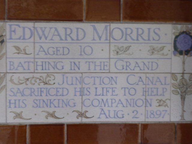 Memorial to Edward Morris aged ten in Postman's Park