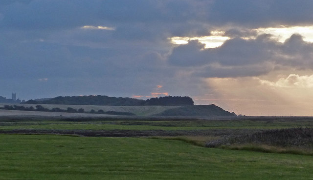 View west across the Salthouse Marshes