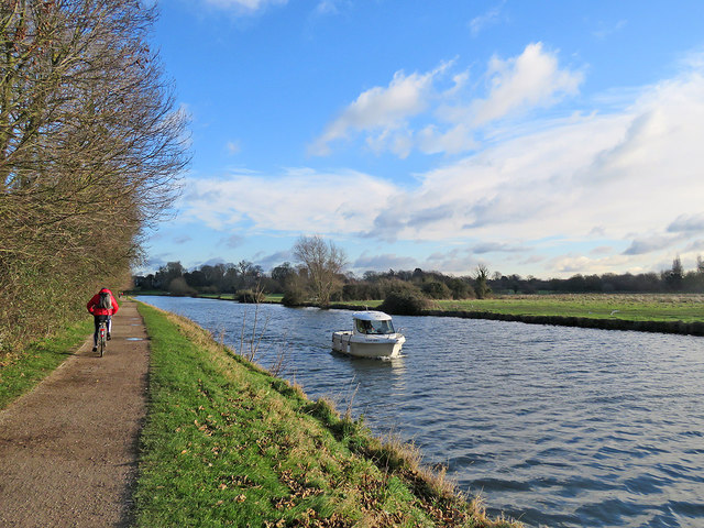 The River Cam at Ditton Meadows in winter