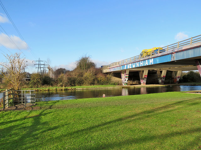 The Cam and the A14 bridge