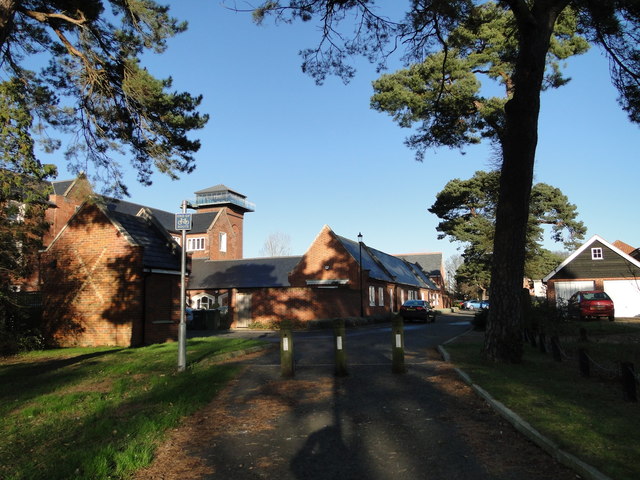 The original old cottage hospital, (centre) ..