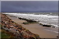 Beach below the clubhouse at Nairn Golf Club