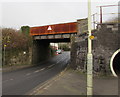 South side of Bryn Road railway bridge, Tondu