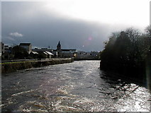 M2925 : River Corrib in full spate by John Lucas